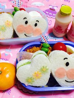 キャラ弁★あんぱんまんサンドイッチ-レシピのメイン写真