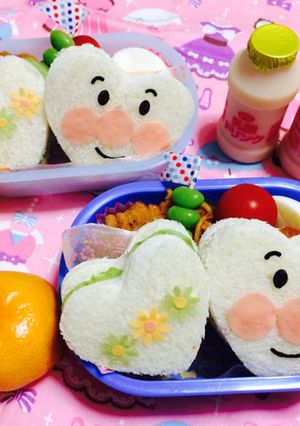 キャラ弁★あんぱんまんサンドイッチ-レシピのメイン写真