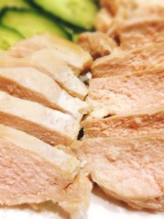 鶏胸肉で柔らか蒸し鶏-レシピのメイン写真