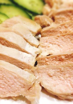 鶏胸肉で柔らか蒸し鶏-レシピのメイン写真