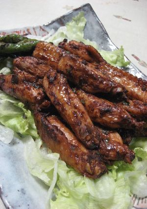 手羽中肉のピリ辛味噌焼き-レシピのメイン写真