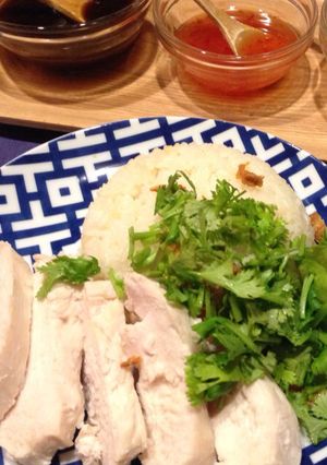 蒸し鶏で海南鶏飯-レシピのメイン写真