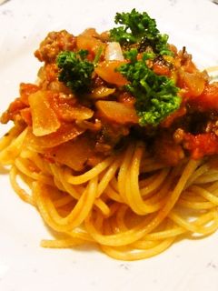 かけるトマトで茄子のスパゲティ-レシピのメイン写真