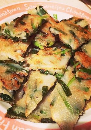 混ぜて焼くだけ！サクもち簡単チヂミ-レシピのメイン写真