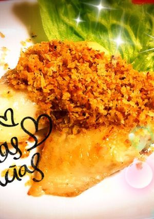 ★白身魚のパン粉乗せ★-レシピのメイン写真