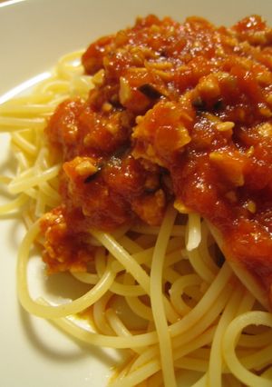 大豆が入った あっさりミートソース♪-レシピのメイン写真