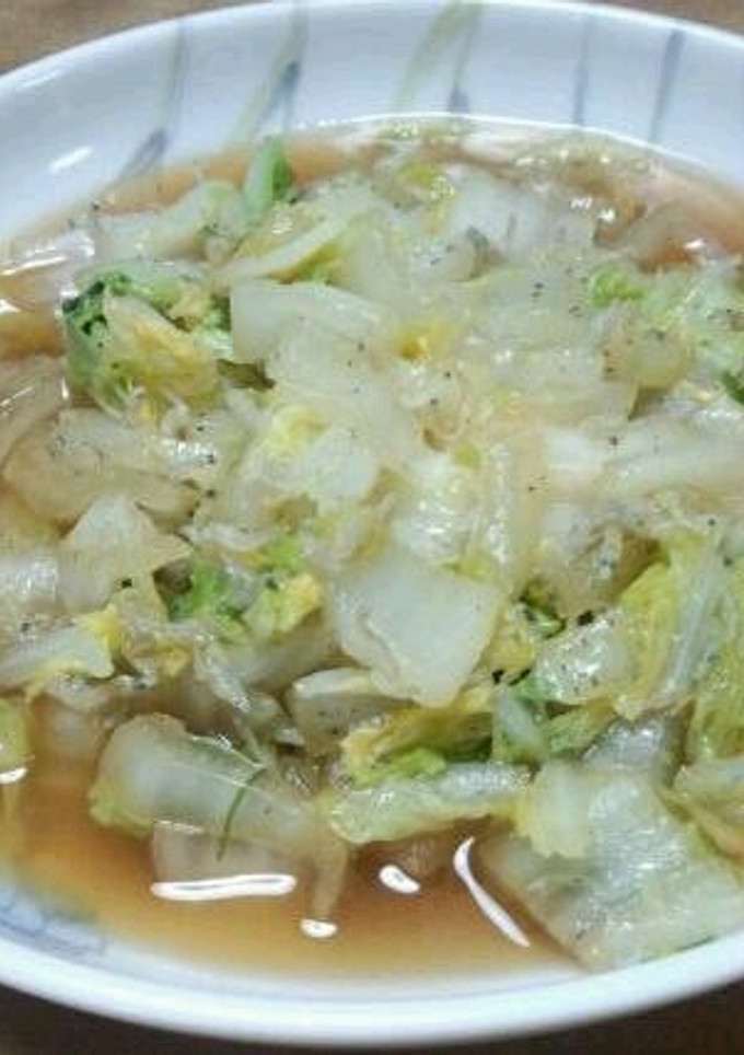 白菜としらすのめんつゆ炒め-レシピのメイン写真