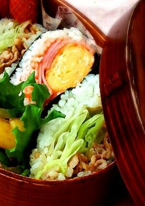 食べやすいラップおにぎらず☆生姜焼き～♬-レシピのメイン写真