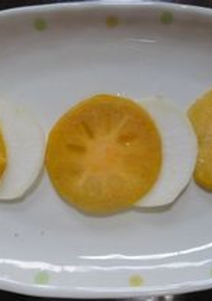 蕪と柿のレモン風味♪-レシピのメイン写真