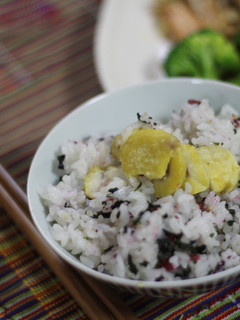超簡単梅栗混ぜご飯-レシピのメイン写真