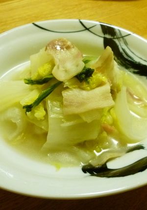 白菜とベーコンの中華煮びたし-レシピのメイン写真