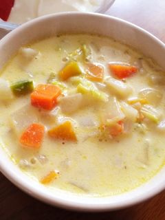 簡単!野菜たっぷりミルクスープ♪-レシピのメイン写真