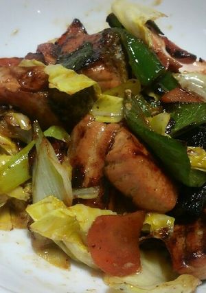 節約!?ハンパ野菜と秋鮭のコチュマヨ炒め-レシピのメイン写真