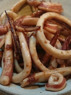 お酒のおつまみに♪簡単イカのしょうが炒め-レシピのメイン写真