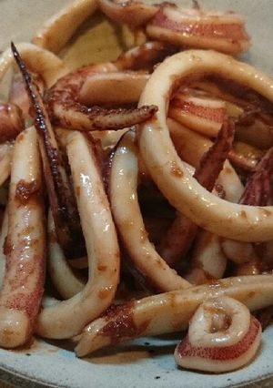 お酒のおつまみに♪簡単イカのしょうが炒め-レシピのメイン写真