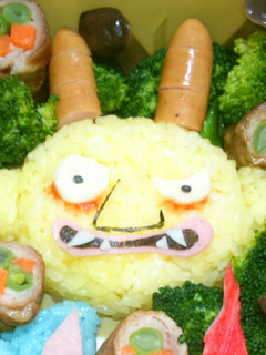 妖怪ウォッチ キャラ弁 山吹鬼2-レシピのメイン写真