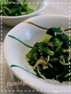 簡単な小松菜とじゃこの絡め煮-レシピのメイン写真
