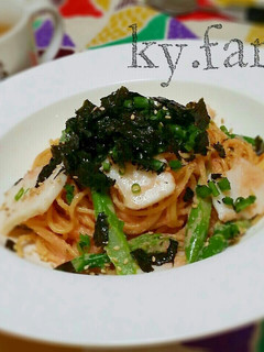 いかアスパラの明太子パスタ-レシピのメイン写真