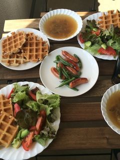 サクサク全粒粉ワッフル-レシピのメイン写真