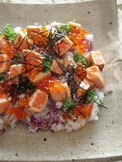 かきのもと(食用菊)のちらし寿司-レシピのメイン写真