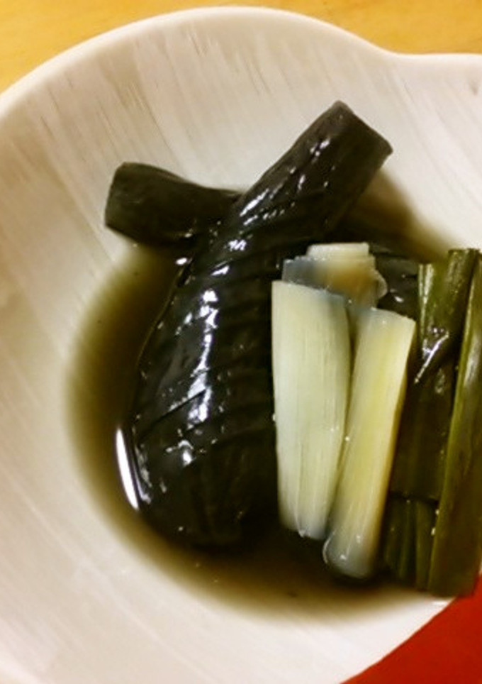 残った魚の煮汁で ナスとおネギ煮-レシピのメイン写真