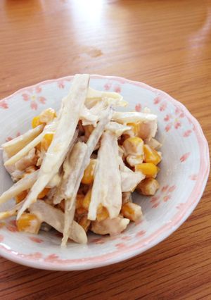 子供もパクパク!簡単ごぼうサラダ-レシピのメイン写真