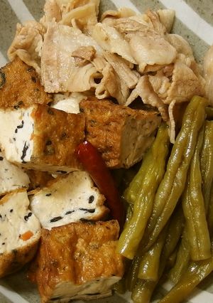 基本のおかず　厚揚げといんげんの煮物-レシピのメイン写真