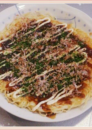 そうめんdeお好み焼き♡-レシピのメイン写真