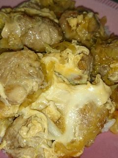 豚こま肉の簡単カツ煮風カツ丼-レシピのメイン写真