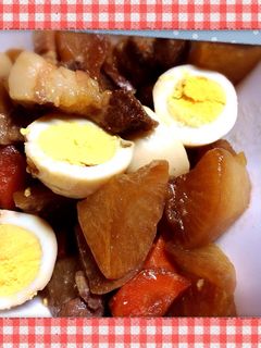 美味、豚バラ肉と大根の照り煮-レシピのメイン写真