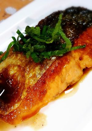 バターポン酢のうま鮭焼き♡-レシピのメイン写真