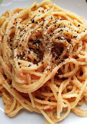 濃厚ヤミツキ！明太子マヨチーズパスタ-レシピのメイン写真