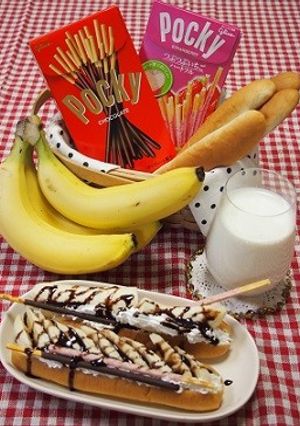 ポッキー&バナナスナックスティックサンド-レシピのメイン写真