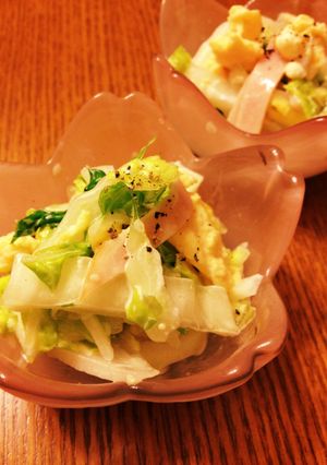 子供もおかわり！白菜のカルボナーラサラダ-レシピのメイン写真