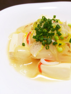 【話題入り】白菜とカニカマのあんかけ豆腐-レシピのメイン写真