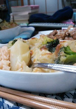 リゾット風ドリアと豚肉の甘醤油焼き-レシピのメイン写真
