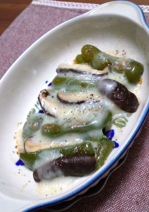 ピーマンのチーズ焼き 簡単おつまみ！-レシピのメイン写真