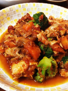圧力鍋で簡単!チキンのトマト煮込み♪-レシピのメイン写真