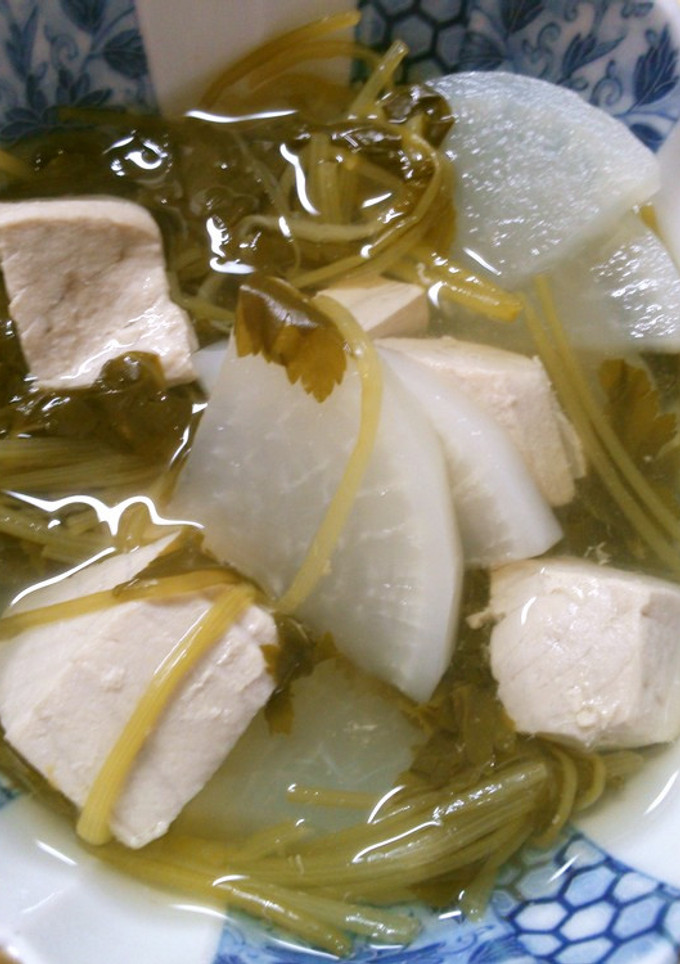 魚 大根 三つ葉の 煮物！白だしで♪-レシピのメイン写真