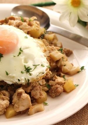 ゴロゴロ根菜の和風ガパオライス♪-レシピのメイン写真