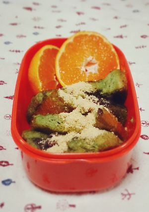 青汁と餡子のフレンチトースト。-レシピのメイン写真