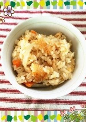 お餅で簡単モチモチおこわ風まぜご飯-レシピのメイン写真
