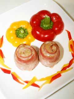 お弁当にも♥くるくるベーコン巻ハンバーグ-レシピのメイン写真