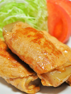 こんにゃくの豚巻しょうが焼き-レシピのメイン写真