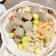 中華みそで味付け、切干大根と板こんにゃく