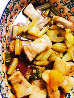 ★豚肉とセロリのうますっぱ煮★-レシピのメイン写真