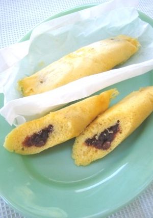 栗と小倉の簡単レンジケーキ-レシピのメイン写真