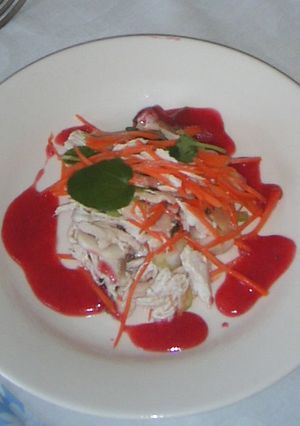 鶏肉のイチゴソースサラダ-レシピのメイン写真