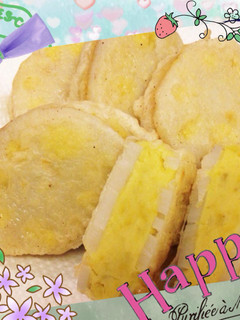 簡単♡れんこんのさつまいも入り天ぷら-レシピのメイン写真