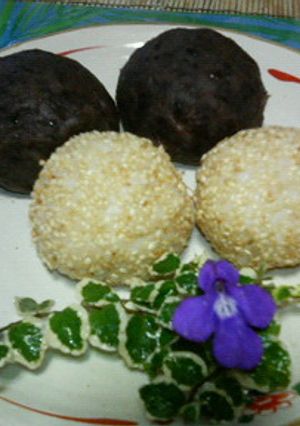 塩味・ごまおはぎ-レシピのメイン写真